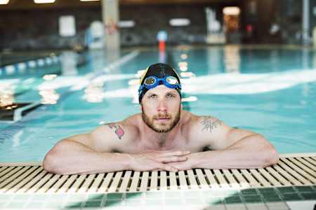 Pre-swim, or post-swim...