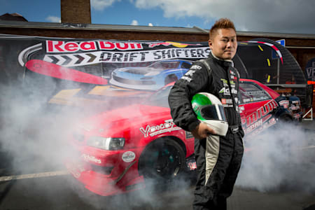 Daigo Saito poses for a portrait at the Red Bull Drift Shifters in Auckland, New Zealand on December 8th, 2012  