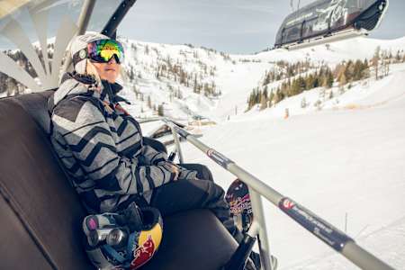 Aimee Fuller at the Absolut Park in Flachauwinkl, Austria 