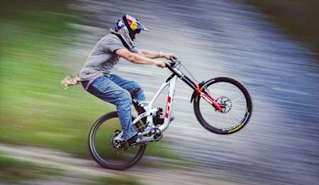 Brage Vestavik as seen riding at his Sound of Speed shoot at Hafjell Bike Park in Norway in 2022.