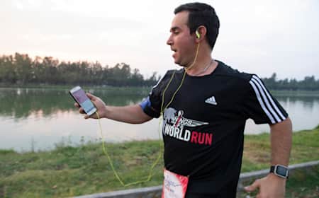 With the Wings for Life World Run App you can run anywhere you want and your name will be on the Global Result List.