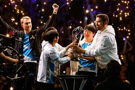 Cloud9 wins the League of Legends League Championship Series Semi Finals in Raleigh, NC on April 09, 2023.