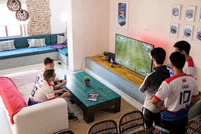 Participants at Red Bull Roda Bota Fora National Final in Lisbon, Portugal 