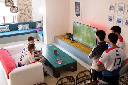 Participants at Red Bull Roda Bota Fora National Final in Lisbon, Portugal 