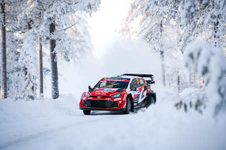 Evans and co-driver Scott Martin contested last week's Artic Lapland Rally