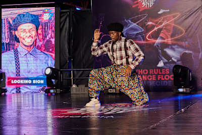 Locking Sion at Red Bull Dance Your Style 2021 in Lagos, Nigeria