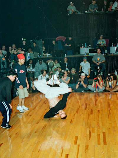 B-Boy Crumbs of California's Style Elements at Lords of the Floor in 2001.