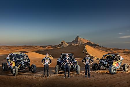 Austin Jones, Mitch Guthrie, Seth Quintero in Dubai for Rally Dakar 2023