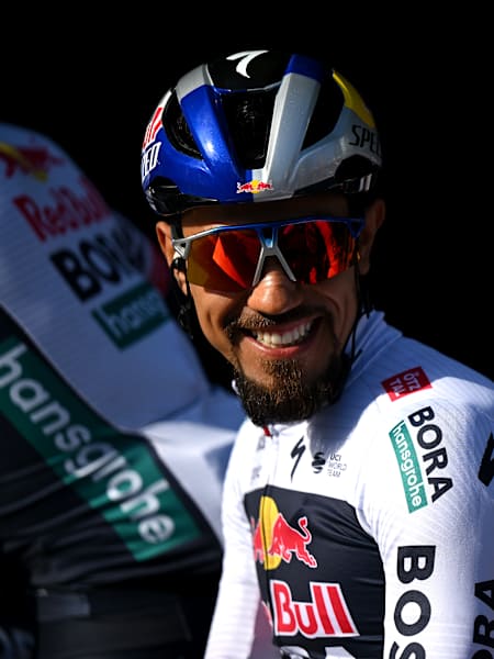 Daniel Felipe Martinez of Colombia and Team Red Bull - BORA - hansgrohe prior to the 111st Liege - Bastogne - Liege 2025 a 252km one day race