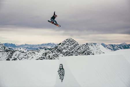 Katie Ormerod performs for FLIGHT, Laax Open Promo in Austria, 2020