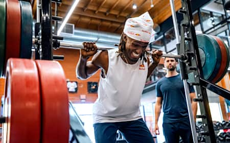 Will Claye during a photo shoot for The Red Bulletin Magazine's April issue on April 11, 2024. 