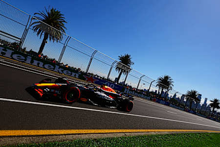 Max Verstappen von Oracle Red Bull Racing beim Großen Preis von Australien am 24. März 2024.