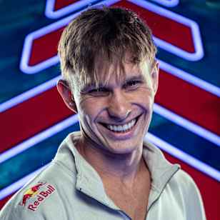 Freerunner Pavel Petkuns poses for a portrait during his 2021 Human Pinball project