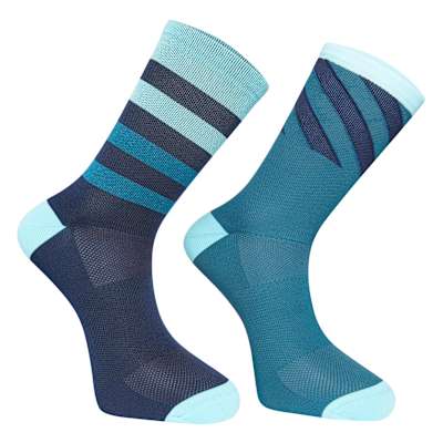 Wear socks high for extra kudos from the road cycling fashion police