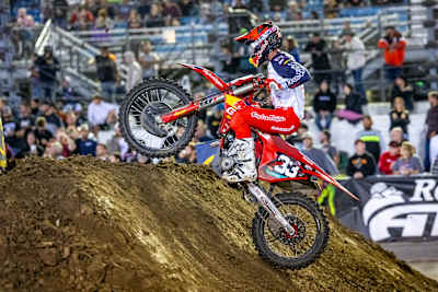 Pierce Brown at the AMA SuperMotoCross Series at Chicagoland Motor Speedway
