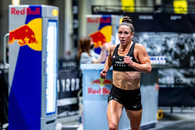 Lauren Weeks seen during the Elite 15 at the Hyrox Major in Hong Kong on November 22, 2024.