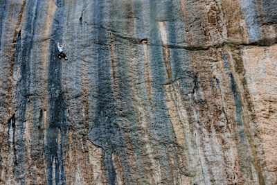 Slovenian climber Janja Garnbret scales the face of Bibliographie (9b+) in Céüse, France on June 6, 2026.