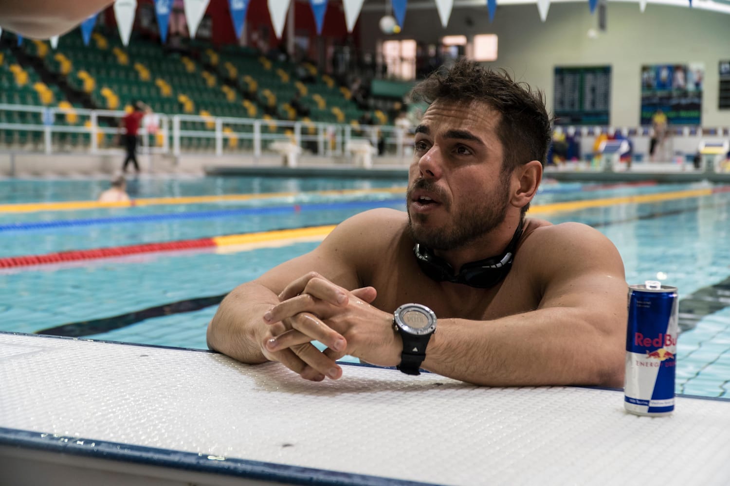 Ross Edgley workout POV video for Strongman Swimming