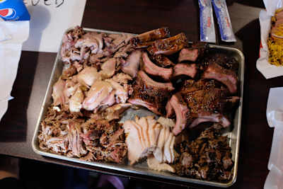 Prato de costelas do pappy Smokehouse