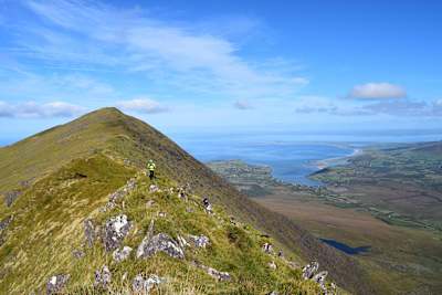 James making his way through the Mt Brandon range in the Dingle Peninsula