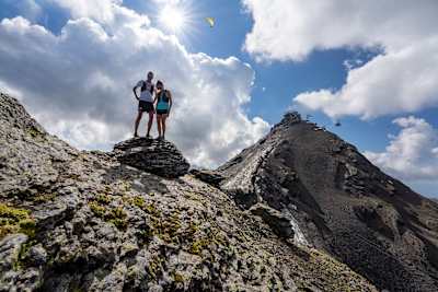 To the Piz Gloria, 2,970m, where one of the James Bond scenes was filmed.