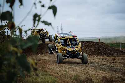 Participants drive at Quintero, Guthrie, Jr. custom-built SXS course.