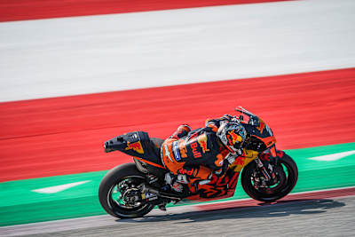 Dani Pedrosa on Red Bull KTM Factory Racing's KTM RC16 at the Red Bull Ring, Spielberg, Austria
