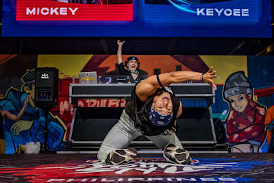 Mickey competes during the Red Bull Dance Your Style 2022 Philippines in Taguig, Philippines on July 23, 2022. 