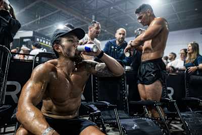 Competitors  recover after competing in  Hyrox  in Auckland, NZ on February 01, 2025 