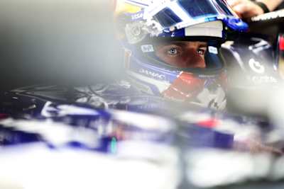 Max Verstappen prepares to drive during qualifying ahead of the 2026 F1 Grand Prix of Great Britain at Silverstone.