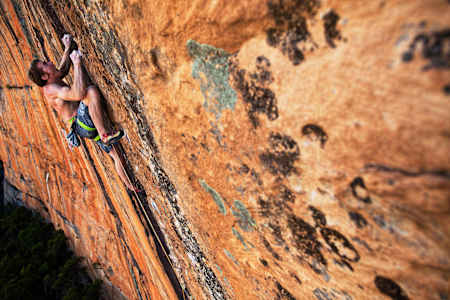 Climber Ben Cossey tackles the Grampians in Victoria, Australia. 