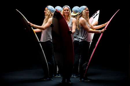 Justine Dupont of France poses for a portrait at an Red Bull Athletes Shoot in Rouen, France, on May 7, 2016.