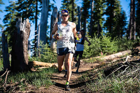 Tom Evans during the brutal Western States 100 – his first ever 100-miler