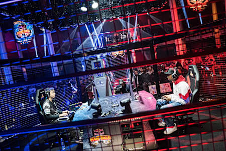 Fujimura and Problem X at the Red Bull Kumite World Final in Paris , France on November 11, 2018.