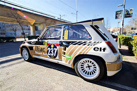 Renault 5 Maxi Turbo de Neil Brighton, en el Rally Costa Brava de 2018, WRC.