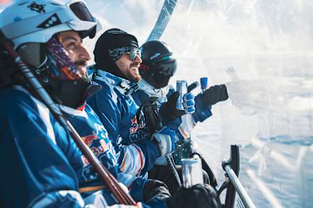 Participants are seen during the Red Bull Homerun in Kayseri, Turkey on February 09, 2020 