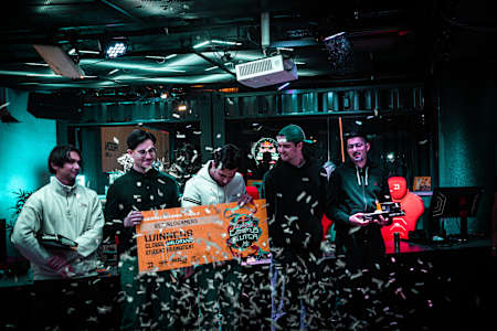 RETIREDGAMERS winning the Red Bull Campus Clutch Sweden at the Red Bull Gaming Sphere in Stockholm, Sweden on the 26th of Otctober 2023.
