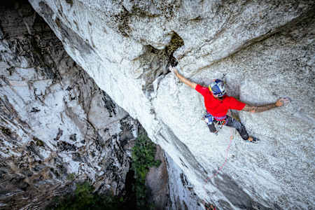 Felipe Camargo performs at Casa de Pedra Cave in Iporanga, Brazil on July 16, 2022.