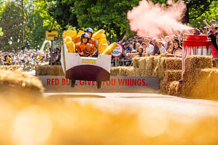 Participants at Red Bull Soapbox 2024 in London, UK