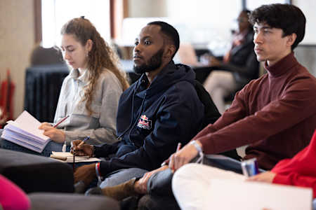 Participants seen during the Red Bull Basement Global Final in Istanbul, Turkey on March 26, 2022.