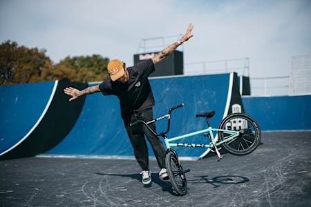 Matthias Dandois bij de Red Bull BMX Performance Camp in Reims, Frankrijk - 27 september 2023