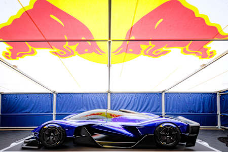 A general view of the new Red Bull RB17 hypercar after being unveiled by the Oracle Red Bull Racing Team during Day Two of the Goodwood Festival of Speed at Goodwood