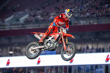 Chance Hymas at SMX World Championships Round 05 at Raymond James Stadium in Tampa, FL, USA on 08 February, 2025.   
