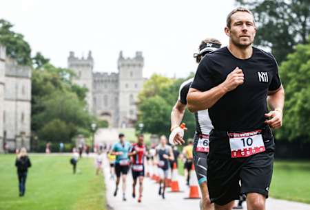Jonny Wilkinson competing in Royal Windsor Triathlon, 2019