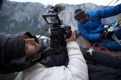 Behind the Scenes at the ascent of the Dawn Wall in January 2015.