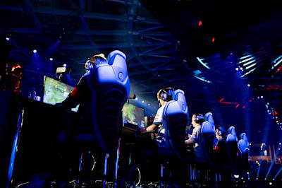 Team G2 seen during the Red Bull League of Its Own in Berlin, Germany, on December 9, 2023.