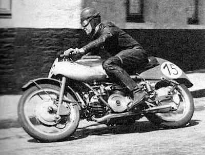 Motorbike racer Fergus Anderson. 