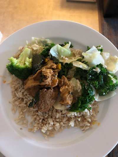 Surprisingly, Julian's daily meals aren't huge – he eats little and often