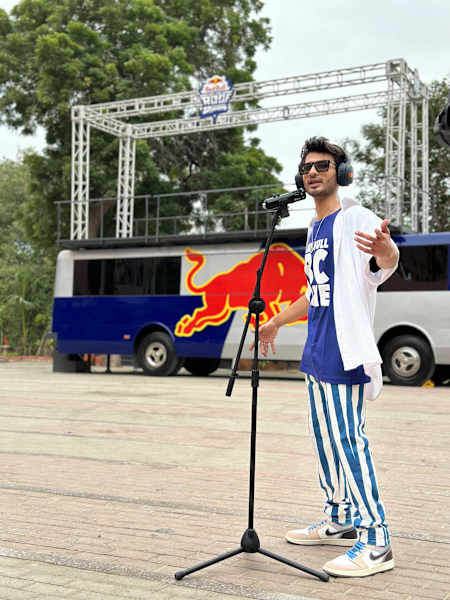 The song is all about "Red Bull Off The Roof," says Jani