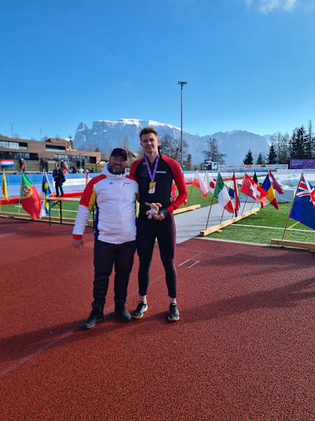 Eduard Nițu și antrenorul său, Marius Băcilă